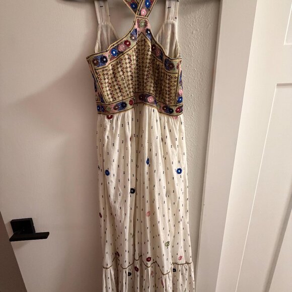 Anthropologie Payal Pratap Nora Midi Embroidered Dress - Picture 3 of 3